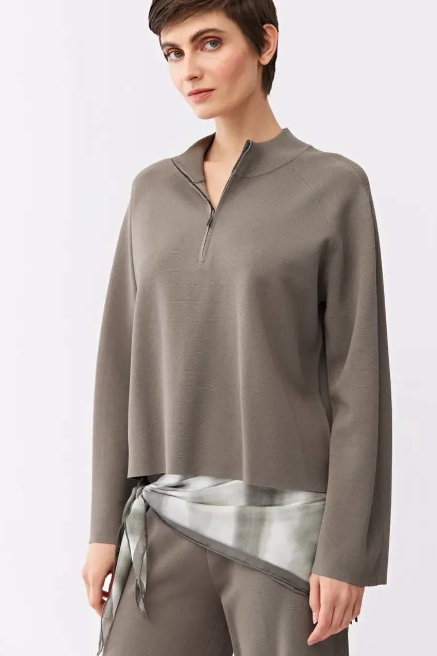 Bluza z dzianiny z długim rękawem