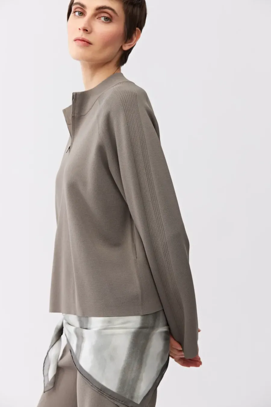 Bluza z dzianiny z długim rękawem