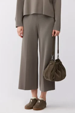 Sneakersy ze skóry zamszowej